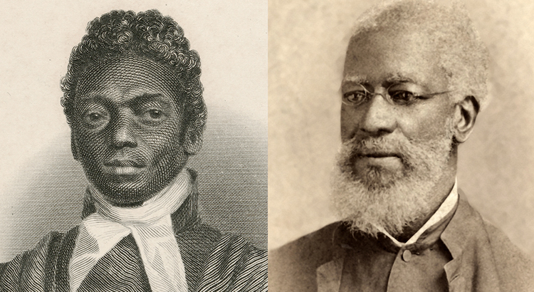 Black and white image of James Pennington and Alexander Crummell